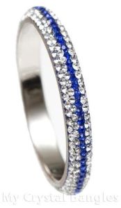 Crystal Blue Bangle