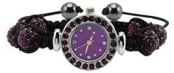 Crystal Deep Tanzanite Balls Watch