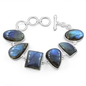 Labradorite 925 Sterling Silver Bracelet