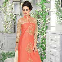 Satin Lawn Cotton Net Beautiful Salwar Suit