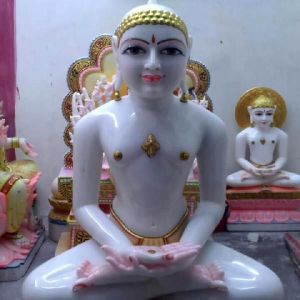 Marble mahaveer swami Statue