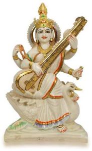 Cultural Marble Saraswati Statue