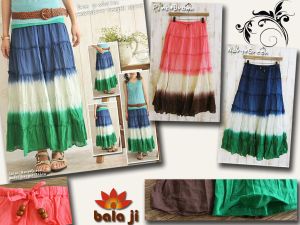 Tie Dye Long Skirt