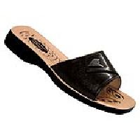 Ladies Slippers -33 Black / Brown