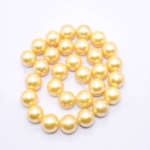 Gold Shell Pearl Beads