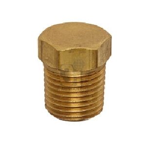 Brass Plug Cored Hex Head