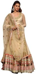 Designer Beige Color Lehenga