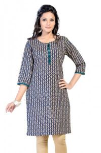 Contemporary Allure Indian Printed Cotton Kurta