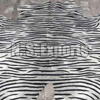 Zebra Stenciled Leather