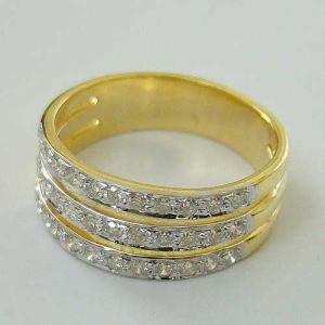 Diamond Studded Gold Rings