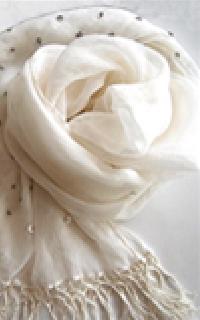 Sequined Organza Silk