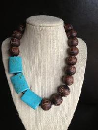 wooden bead necklaces