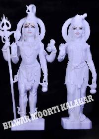 Marble Shiva Parvati Statue