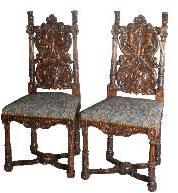 decorative carved chair