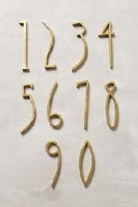 Brass Numerals