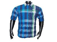 Trendy Blue Checkered Shirt