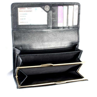 leather ladies frame wallet