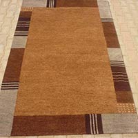 Hand Knotted Woollen Carpet - 5/28 Gabbeh Brown