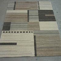 Hand Knotted Woollen Carpet - 7/18 Natural