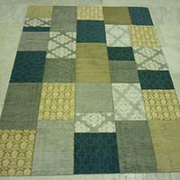 Hand Knotted Woollen Carpets - Patch Silk