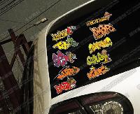 multiple reflective stickers