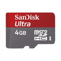 4GB Sandisk Ultra Memory Card