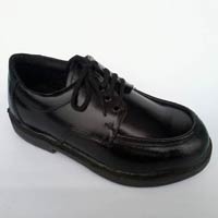 Plain Leather Safety Shoe
