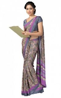 synthetic crepe sarees