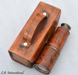 Nautical Leather Antique Telescope