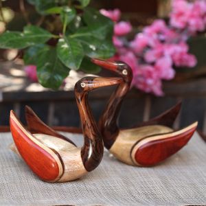 Wooden Carving Duck Set