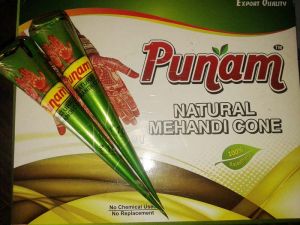 PUNAM NATURAL HENNA CONE