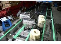 stainless steel slat chain conveyor