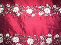 embroidered silk fabric