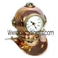 Brass Helmet Clock