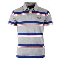 100% Cotton Stripe Polo T-shirts