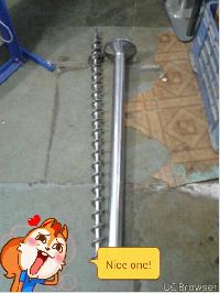 auger screw with tube