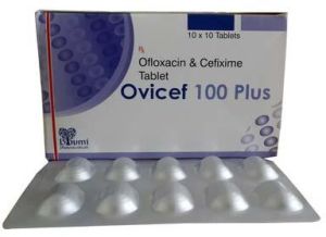 Cefixime 100mg Ofloxacin 100mg Tablets