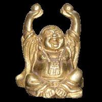 Brass Laughing Buddha Statue