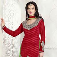 Red Designer Salwar Kameez