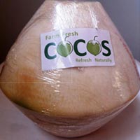 trimmed tender coconut