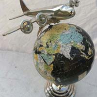 Globe  with plane