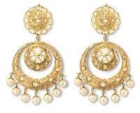 plain gold earring