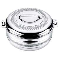 Compact Round Hot Pot - SILVERY