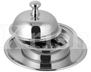 Stainless Steel Butter Dish with Cover