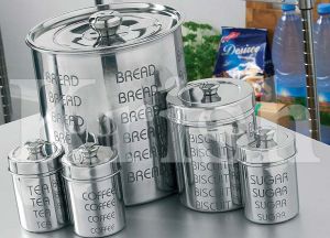 Six  Pcs Replica Bread Bin Set