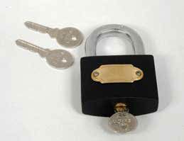 Black Iron Padlock