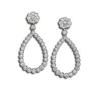 plain diamond earring