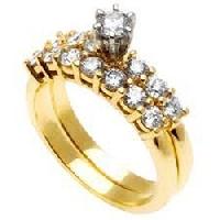 Diamond Studded Gold Rings