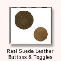 Real Suede Leather Buttons