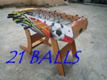 21 BALLS SOCCER TABLE NATURAL 3 IN 1